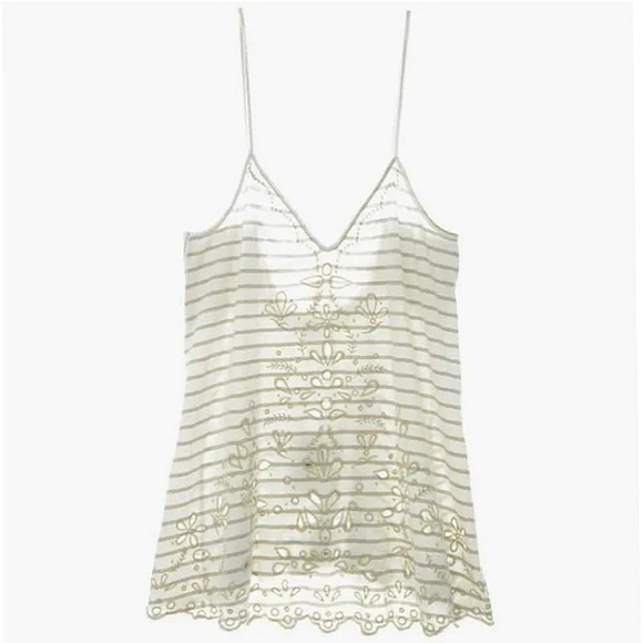 FREE PEOPLE Sefaring Striped Embroidered Top - Picture 5 of 8